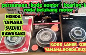 Kode Bearing Velg Depan Vario